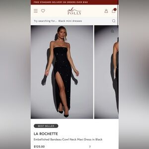 OH POLLY LA ROCHETTE EMBELISHED DRESS